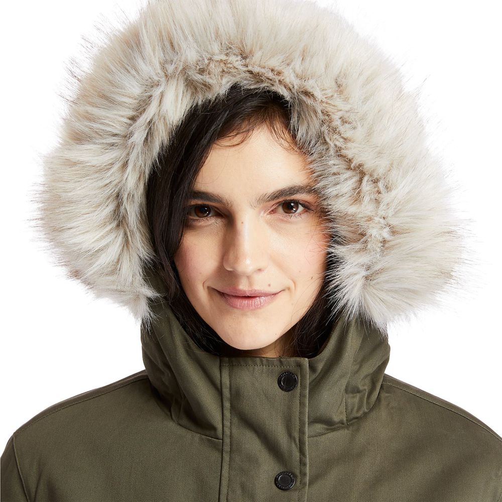 Parka Timberland Dama Masline Verzi - Mt Kelsey Fleece-Lined Parka - Romania - GEUVBK827